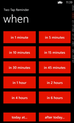 Скриншот приложения Two-tap Reminder - №5