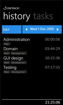 Скриншот приложения ONTRACK! Time Tracker - №7