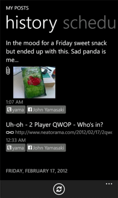 Скриншот приложения Seesmic Ping - №8