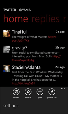 Скриншот приложения Seesmic - №4