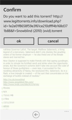Скриншот приложения Torrent Buddy (Free) - №2