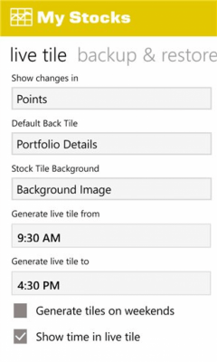 Скриншот приложения My Stocks Lite - №3