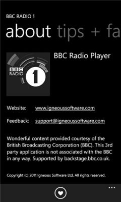 Скриншот приложения BBC Radio 1 Player - №3