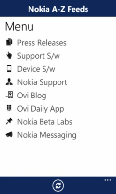Скриншот приложения Nokia A-Z Feeds - №3