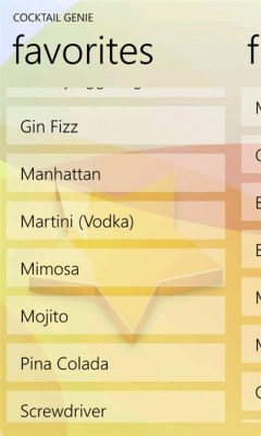 Скриншот приложения Cocktail Genie - №2