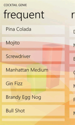 Скриншот приложения Cocktail Genie - №3