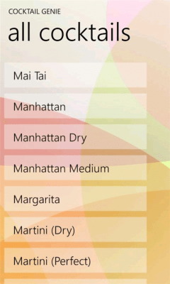 Скриншот приложения Cocktail Genie - №5