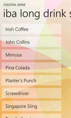 Скриншот приложения Cocktail Genie - №7