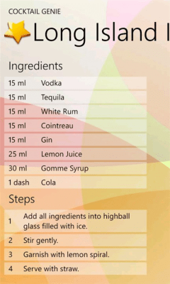 Скриншот приложения Cocktail Genie - №8