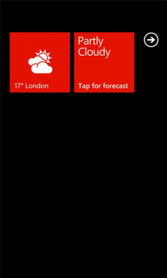 Скриншот приложения Weather Tile - №1