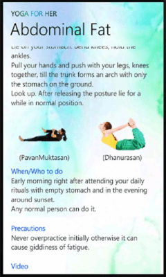 Скриншот приложения YogaForHer - №3