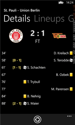 Скриншот приложения Soccer Livescores - №3