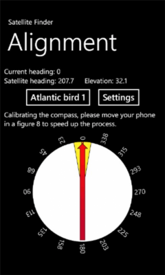 Скриншот приложения Satellite Finder - №1