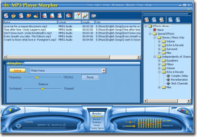 Скриншот приложения AV MP3 Player Morpher - №2
