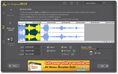 Скриншот приложения AV RingtoneMAX - №2