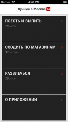 Скриншот приложения Лучшее в Москве - №4