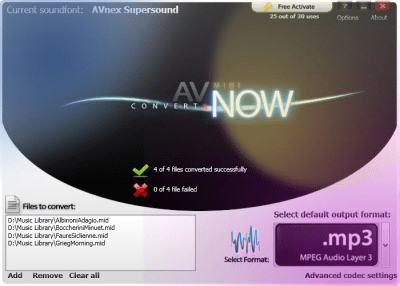 Скриншот приложения AV MIDI Converter - №5