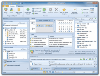 Скриншот приложения EMCO Remote Registry Merge - №1