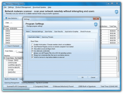 Скриншот приложения EMCO Network Malware Cleaner - №6