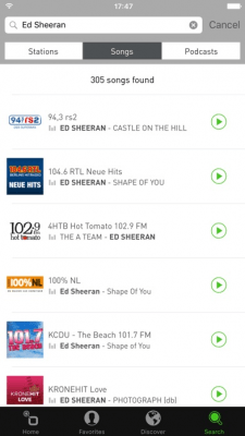 Скриншот приложения radio.net - №2