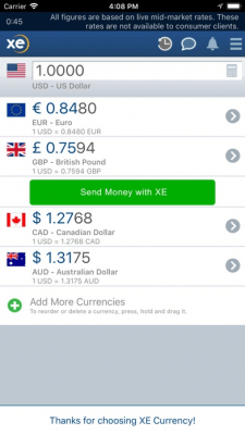 Скриншот приложения XE Currency - №11