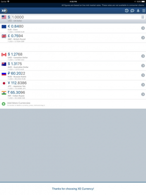Скриншот приложения XE Currency - №15