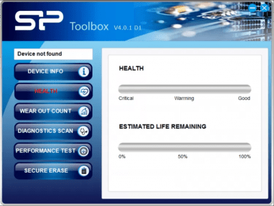 Скриншот приложения SP SSD Toolbox - №2