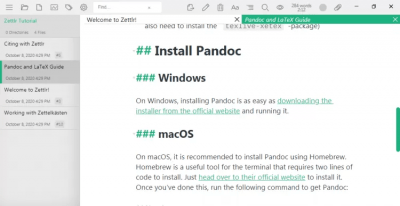 Скриншот приложения Zettlr для Mac - №4
