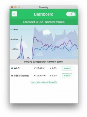 Скриншот приложения Speedify для macOS - №4