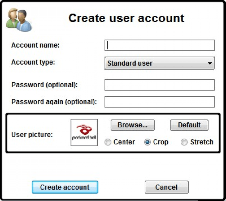 Побыстрее user. Quick user Manager.