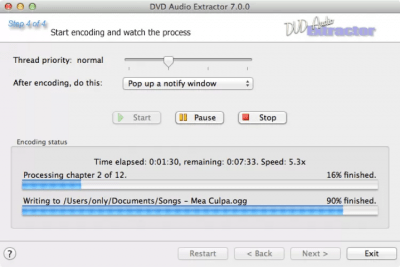 Скриншот приложения DVD Audio Extractor для macOS - №2