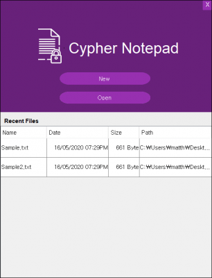 Скриншот приложения Cypher Notepad для macOS - №1