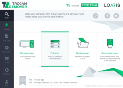 Скриншот приложения Loaris Trojan Remover - №1