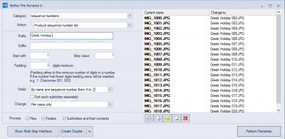 Скриншот приложения Better File Rename - №1