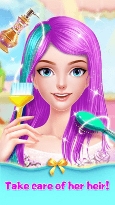 Скриншот приложения Long Hair Beauty Princess - Makeup Party Game - №1