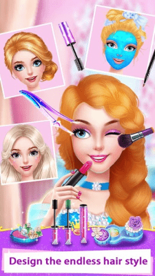 Скриншот приложения Long Hair Beauty Princess - Makeup Party Game - №2