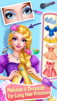 Скриншот приложения Long Hair Beauty Princess - Makeup Party Game - №5