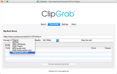 Скриншот приложения ClipGrab для macOS - №2