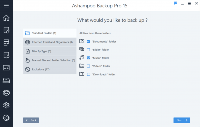 Скриншот приложения Ashampoo Backup Pro - №5