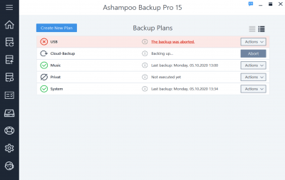 Скриншот приложения Ashampoo Backup Pro - №7
