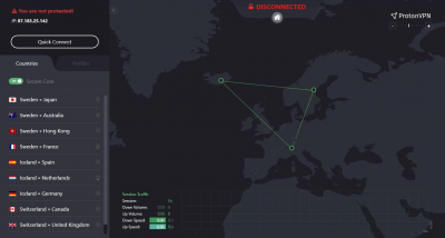 Скриншот приложения ProtonVPN для Mac - №3