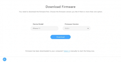 Скриншот приложения iMyFone Fixppo iOS System Recovery - №2
