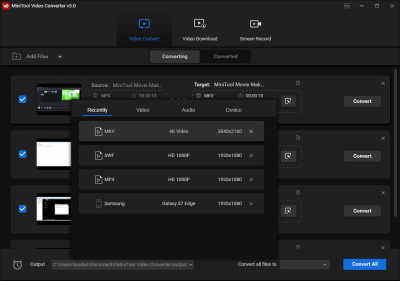Скриншот приложения MiniTool Video Converter - №2
