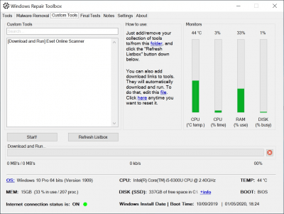 Скриншот приложения Windows Repair Toolbox - №2
