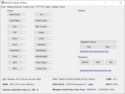 Скриншот приложения Windows Repair Toolbox - №3