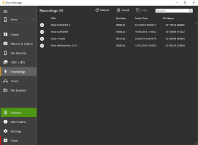 Скриншот приложения iDevice Manager - №5