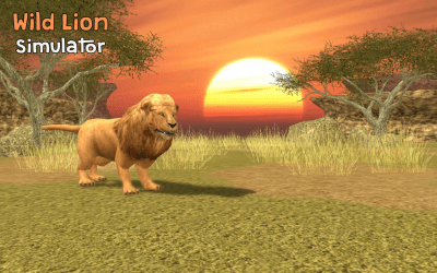 Скриншот приложения Wild Lion Simulator 3D - №1