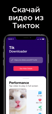 Скриншот приложения Tik видео загрузчик - №1