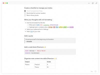Скриншот приложения UpNote для Mac - №3