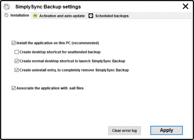 Скриншот приложения SimplySync Backup - №2